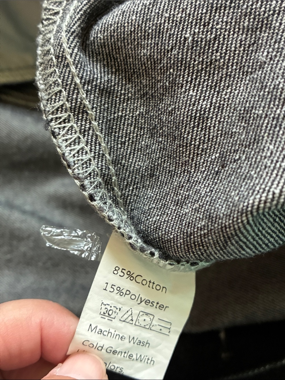Long Black Denim Jacket for Women - Picture 6 of 7